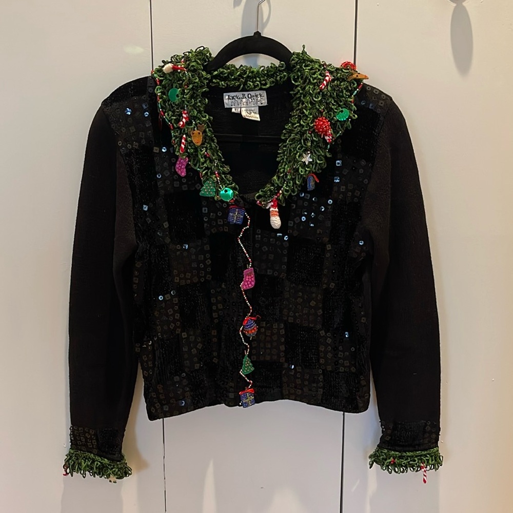 Sequined Christmas Cardigan
